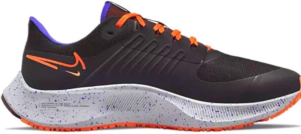 

Кроссовки Nike мужские Air Zoom Pegasus 38 Shield, Black Orange Total Orange Bronze Eclipse Indigo Burst Grey Fog
