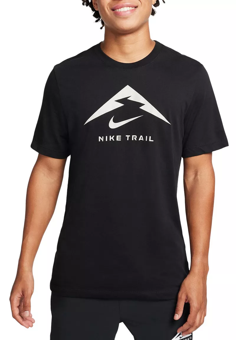 

Мужская футболка с логотипом Nike Dri-FIT Trail Running с короткими рукавами и графикой, черный