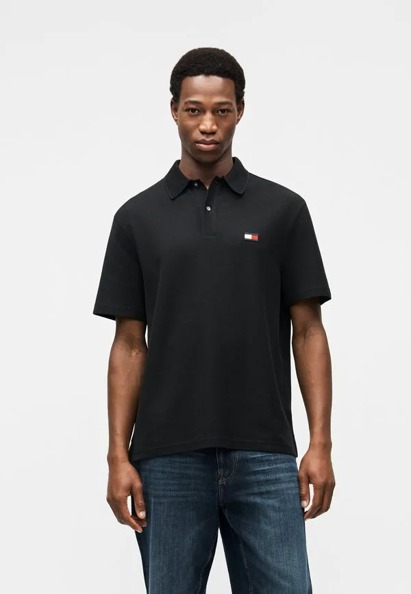 Классическая рубашка поло с трикотажным воротником Tommy Hilfiger, Black
