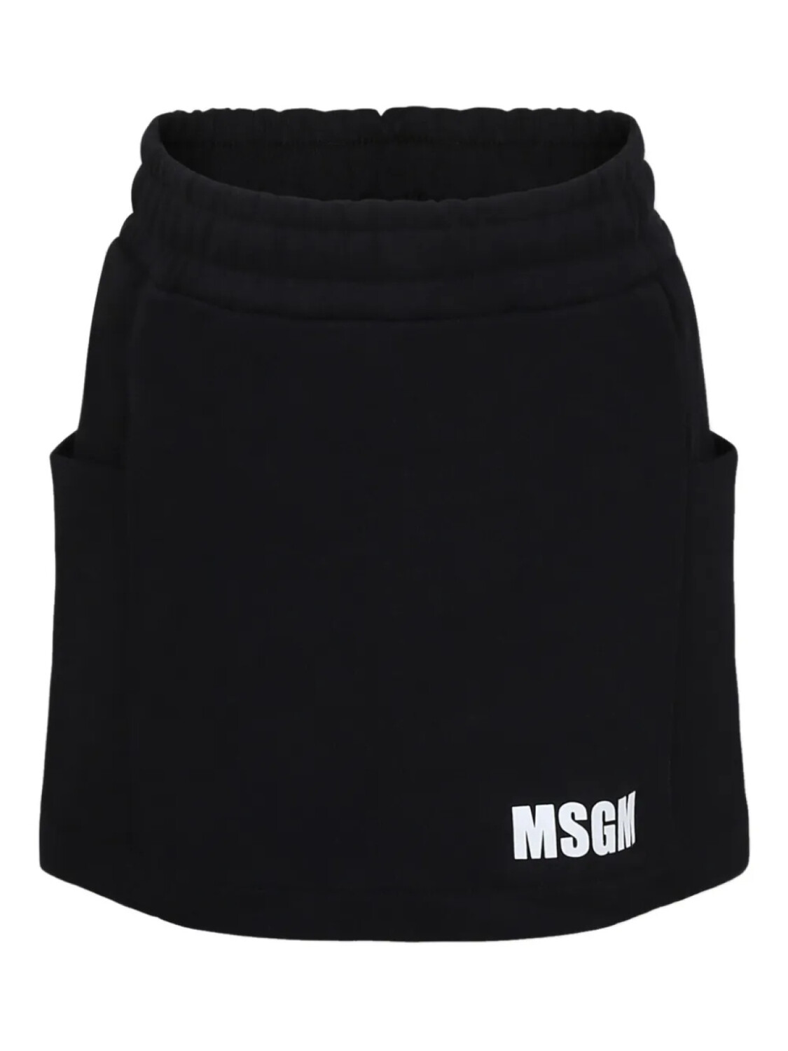 

Мини-юбка с логотипом MSGM Kids, черный