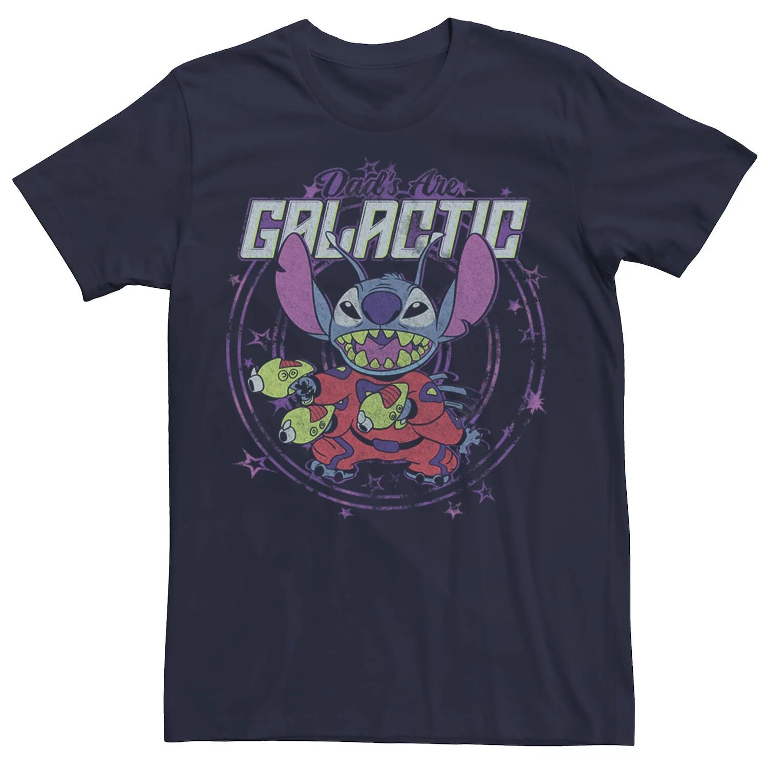 

Мужская футболка Disney Lilo & Stitch Dads Are Galactic Licensed Character