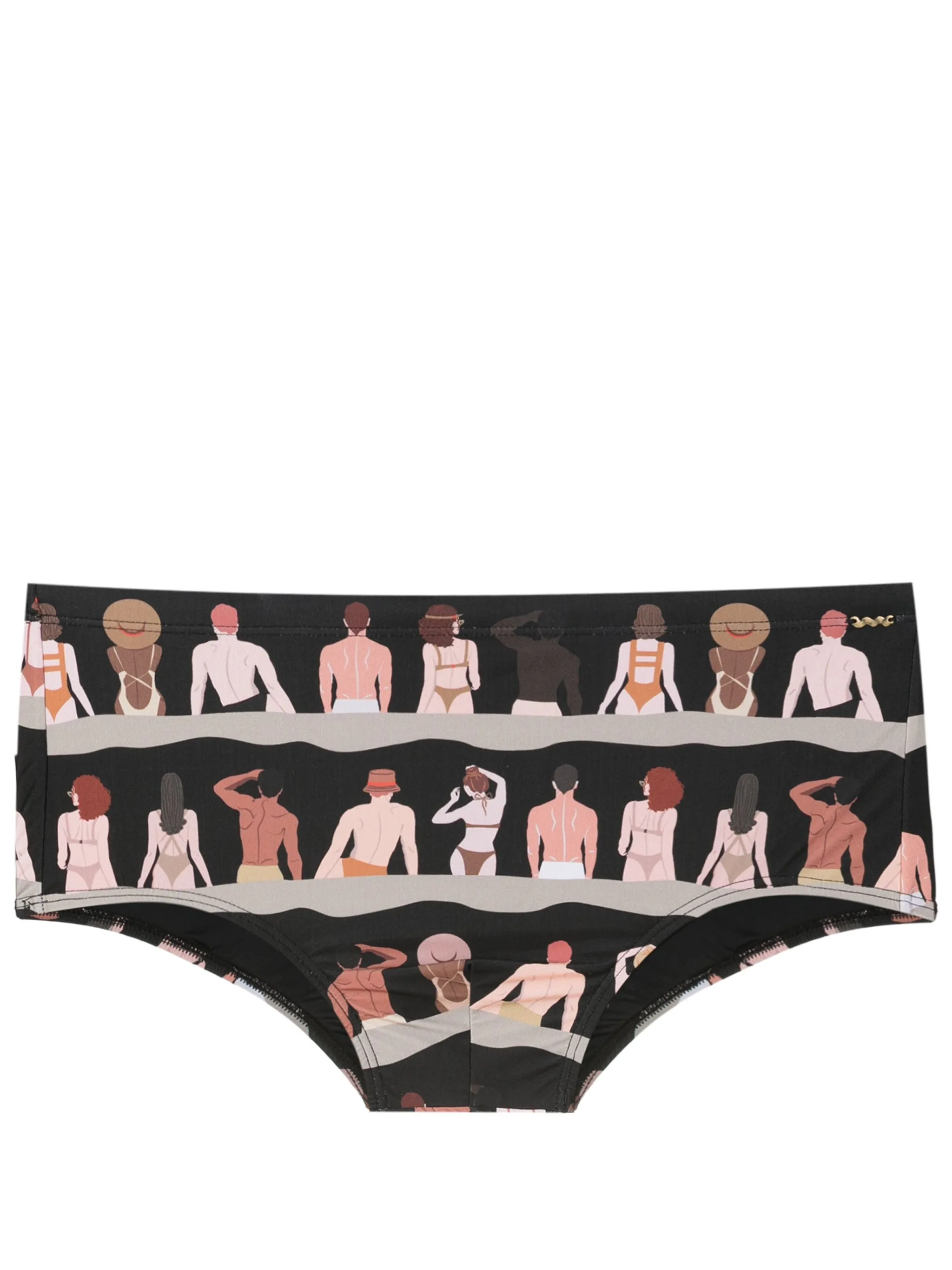 

Плавки с графичным принтом Amir Slama, черный