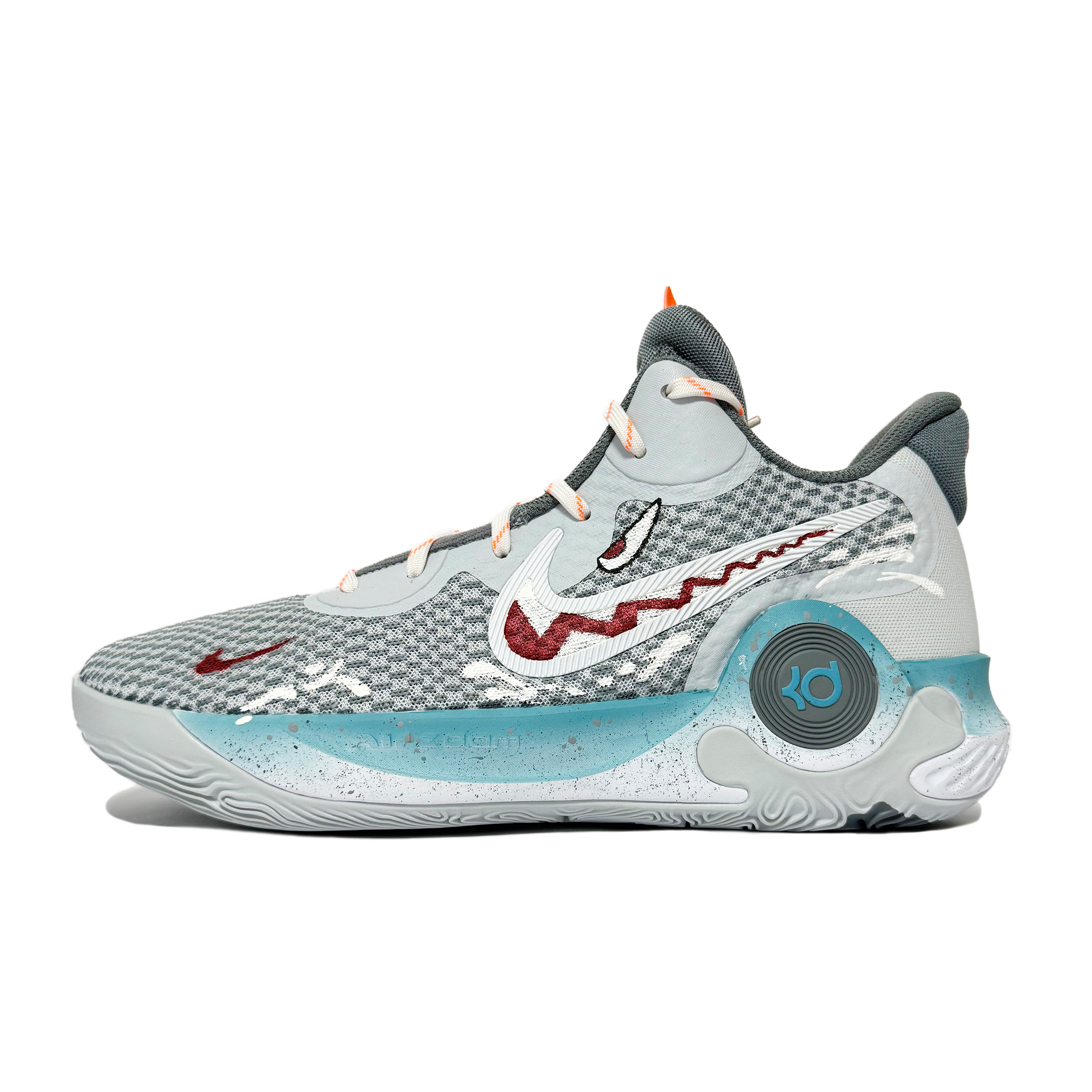 

Баскетбольные кроссовки KD Trey 5 IX Basketball Shoes Unisex Mid-Top Gray/Blue Nike