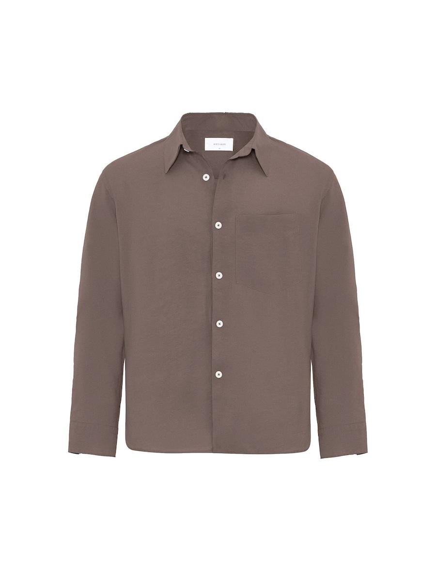 

Рубашка на пуговицах классического кроя Antioch, мокко