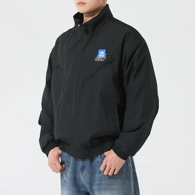 Adidas Originals Городская куртка для скейтбординга мужская черная, Black — фото 4