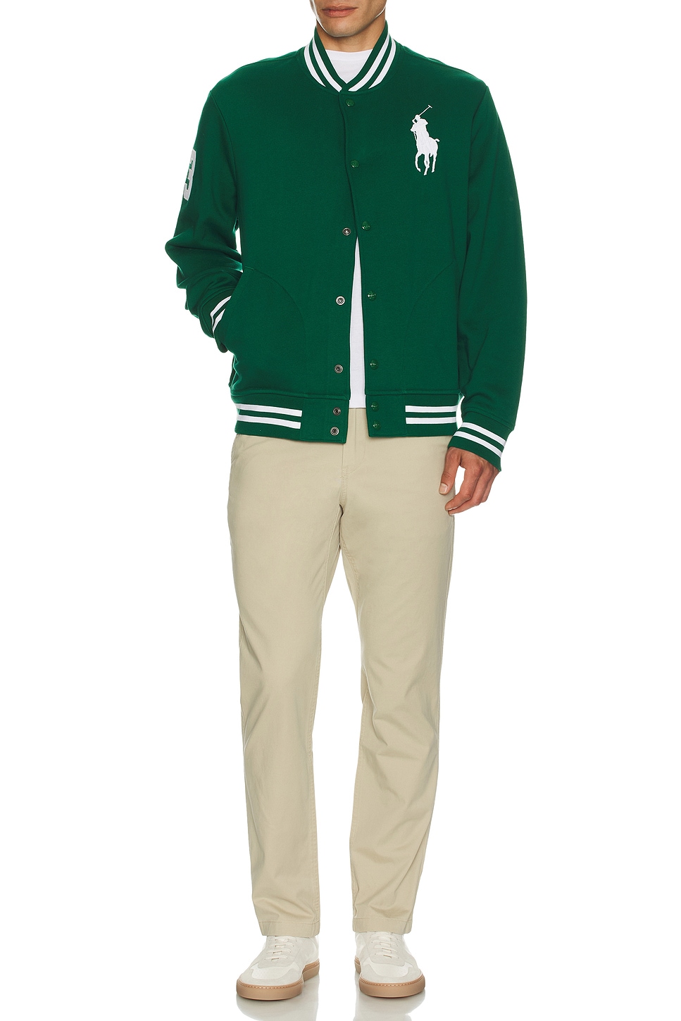 

Prepster Легкие хлопковые брюки со стретч-эффектом из твила Polo Ralph Lauren, Classic Khaki