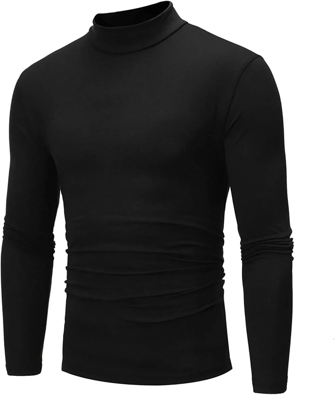 

Мужская футболка с длинным рукавом и воротником-стойкой, Slim Fit RTRDE