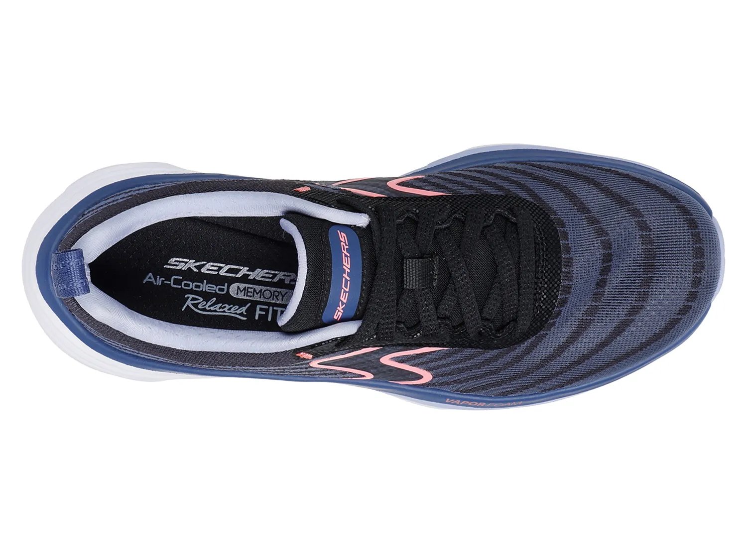 Кроссовки Skechers D'Lux Vapor Sneaker - Women's, черный/фиолетовый — фото 3