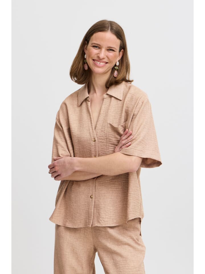 

Блуза b.young Kurzarmhemd BYGAIYA SHIRT - 20816409 loose-fit Bluse in