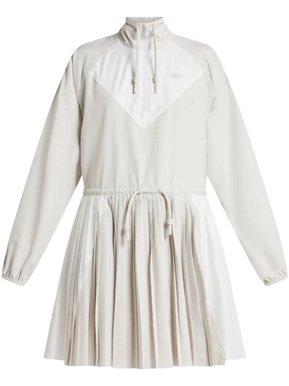 

Платье мини с нашивкой-логотипом Lacoste, серый