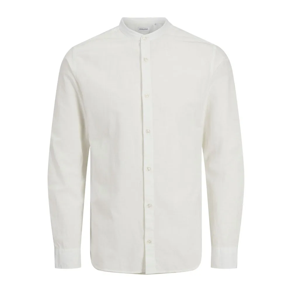 

Рубашка Jack & Jones Breeze Linen Blend Band, белый