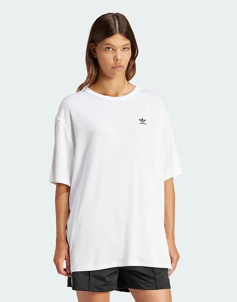 

Футболка с трилистником белого цвета adidas Originals