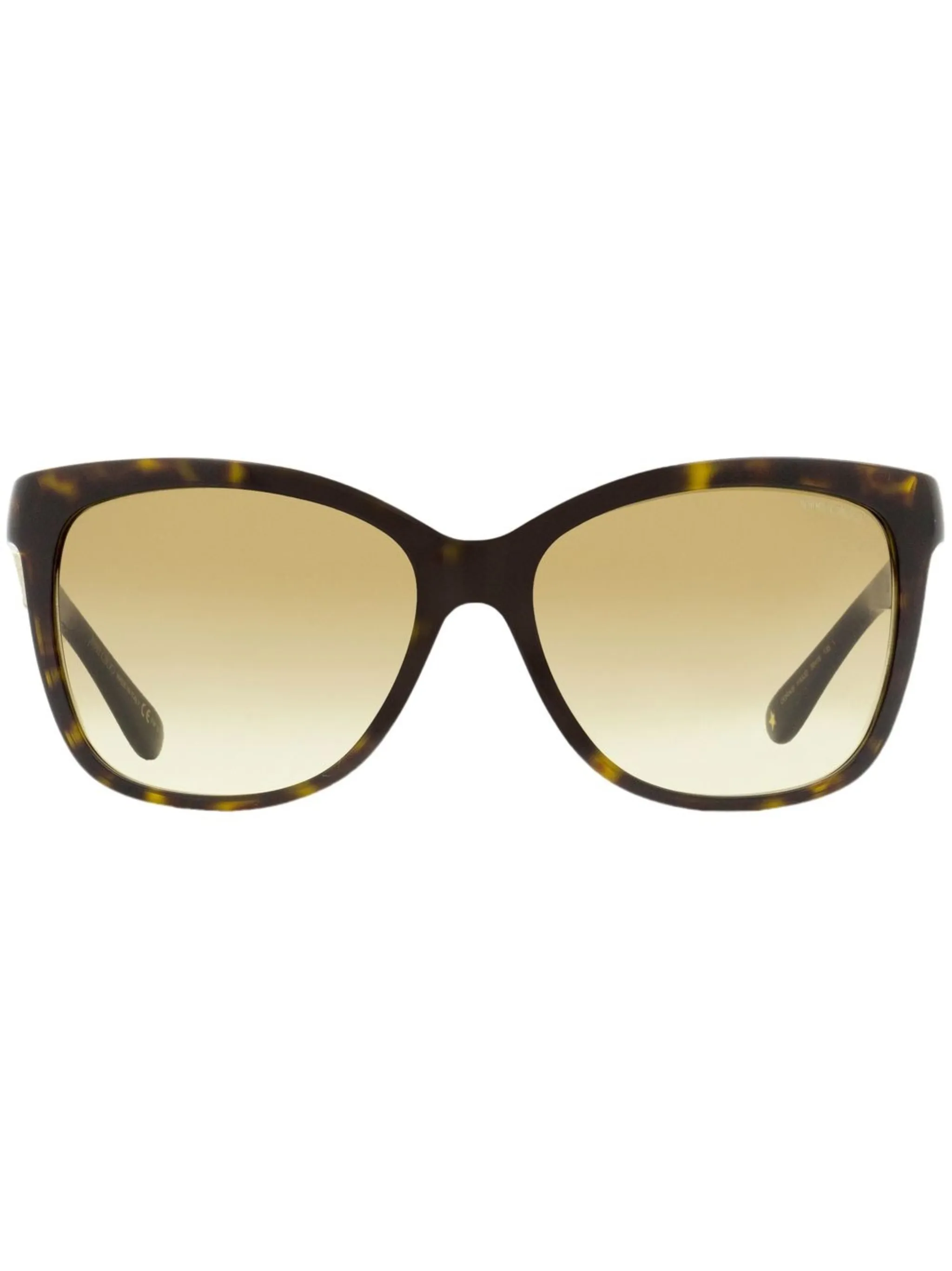 

Солнцезащитные очки в квадратной оправе черепаховой расцветки Jimmy Choo Eyewear, коричневый