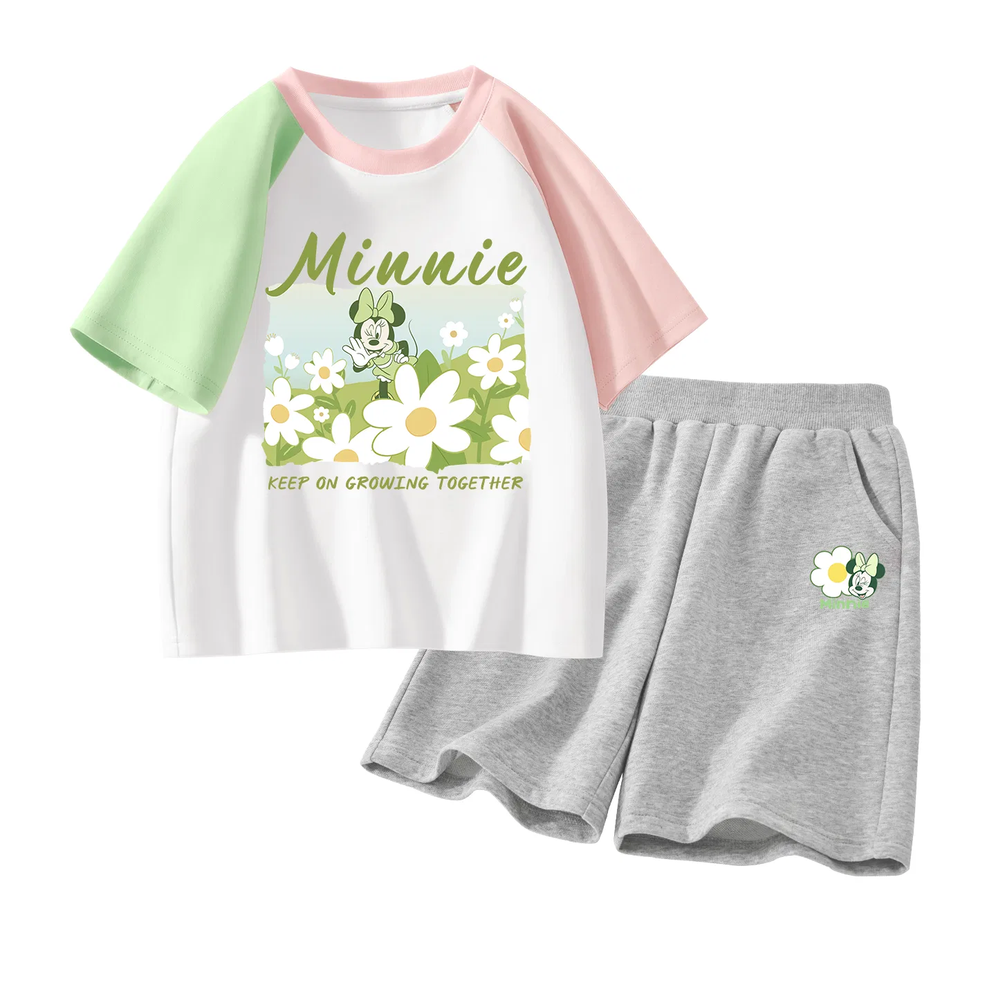 Детский спортивный костюм Disney Di Flower Green Pink+Di Flower K Gray