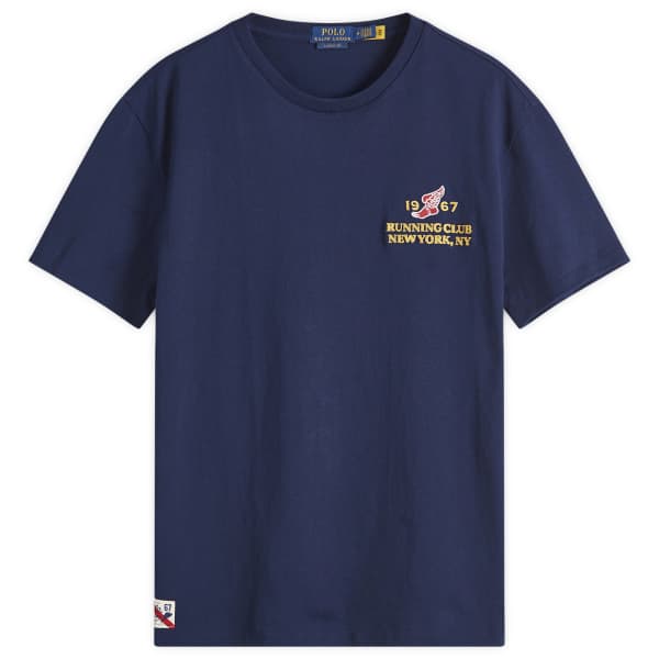 

Футболка клуба бега Нью-Йорка Polo Ralph Lauren, синий