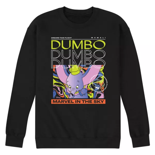 

Мужская флисовая толстовка Dumbo Disney, черный