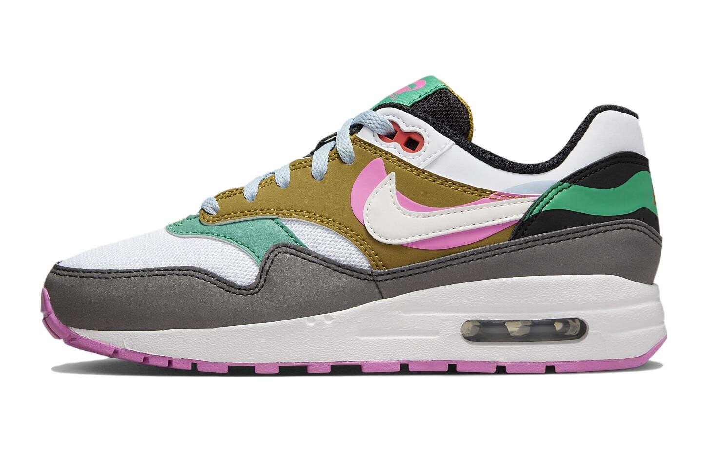 

Air Max 1 SE Танцевальные GS Nike, цвет Gray Green