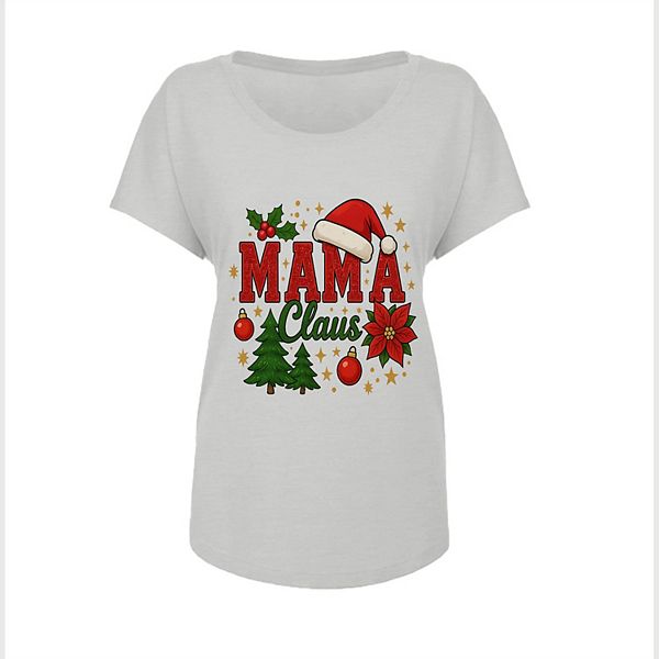 

Футболка женская Mama Claus holiday graphic Unbranded