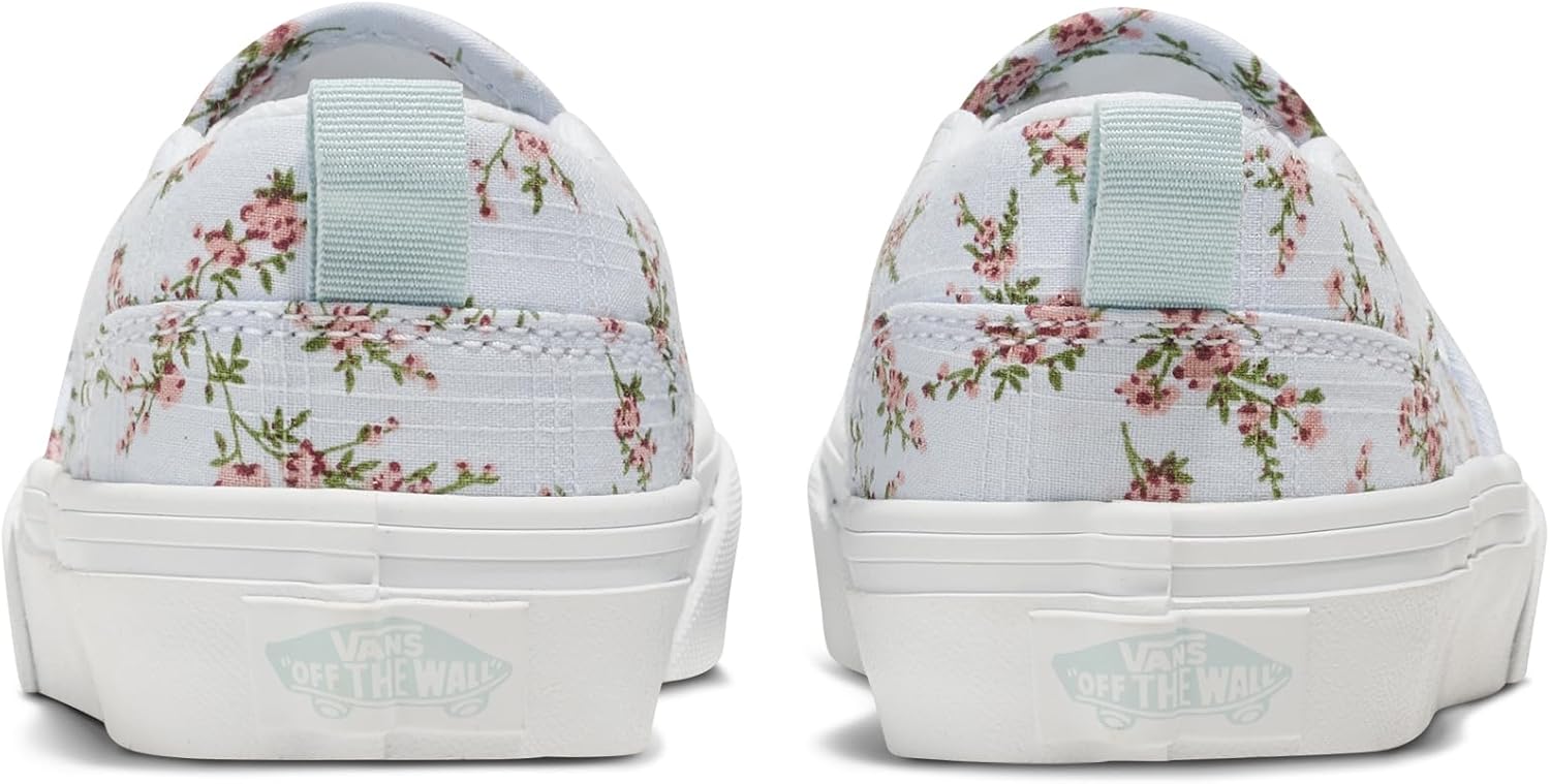 Кеды Vans Asher без шнурков для детей и подростков, Sweet Floral Dawn Mist — фото 3