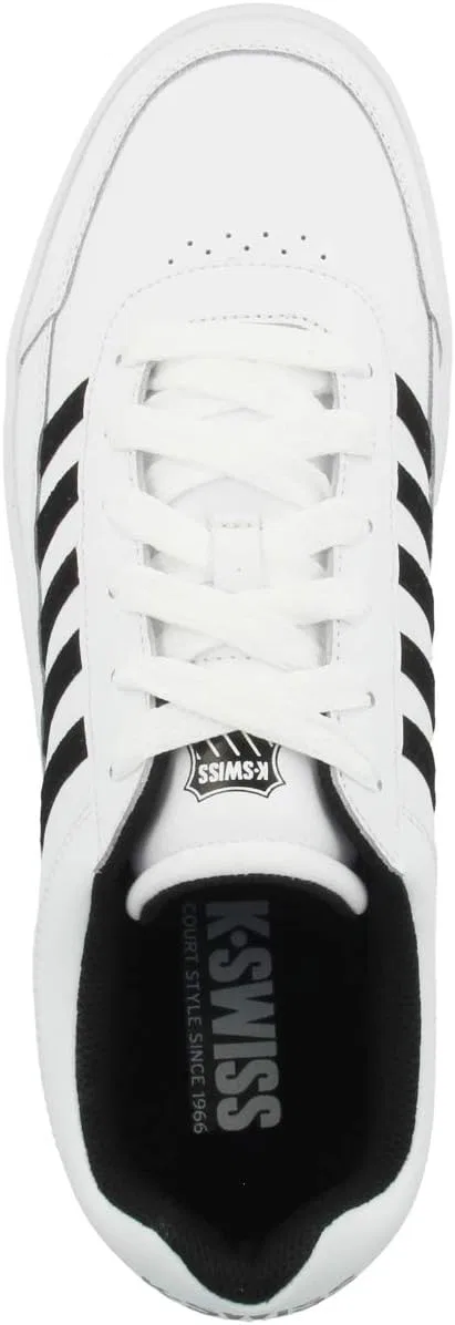 Мужские кроссовки K-Swiss для игры на низком корте Chasseur, Black And White 06042 102 — фото 2