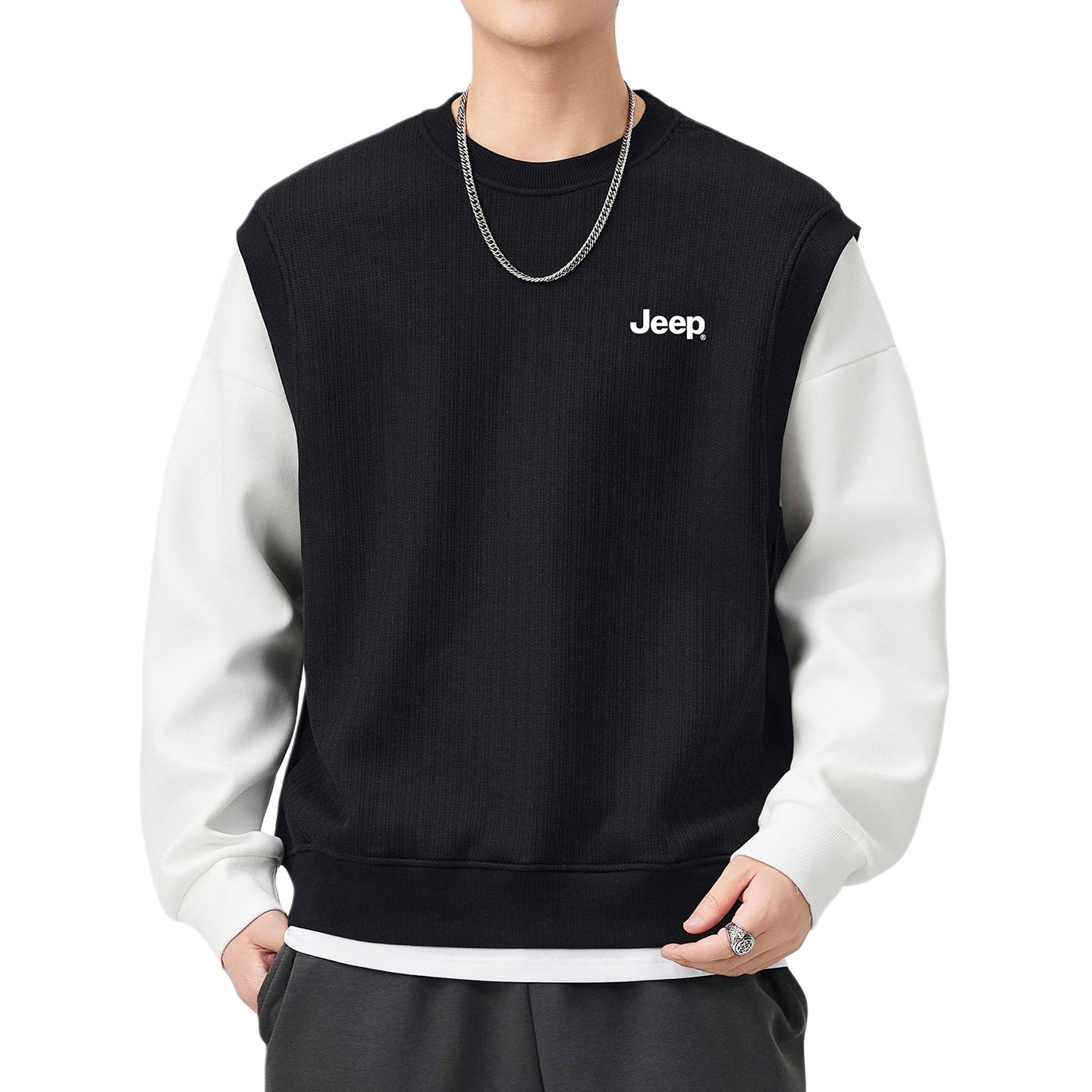 

Свитшот Leisure Collection Unisex Jeep, черный