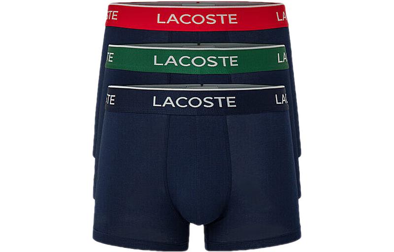 

LACOSTE Боксеры с логотипом на поясе, набор из трех штук