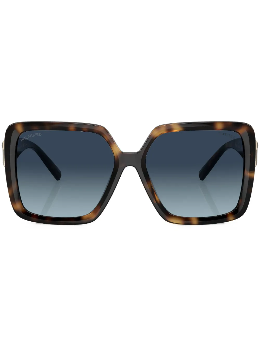 

Солнцезащитные очки в массивной оправе с логотипом Tiffany & Co, зеленый