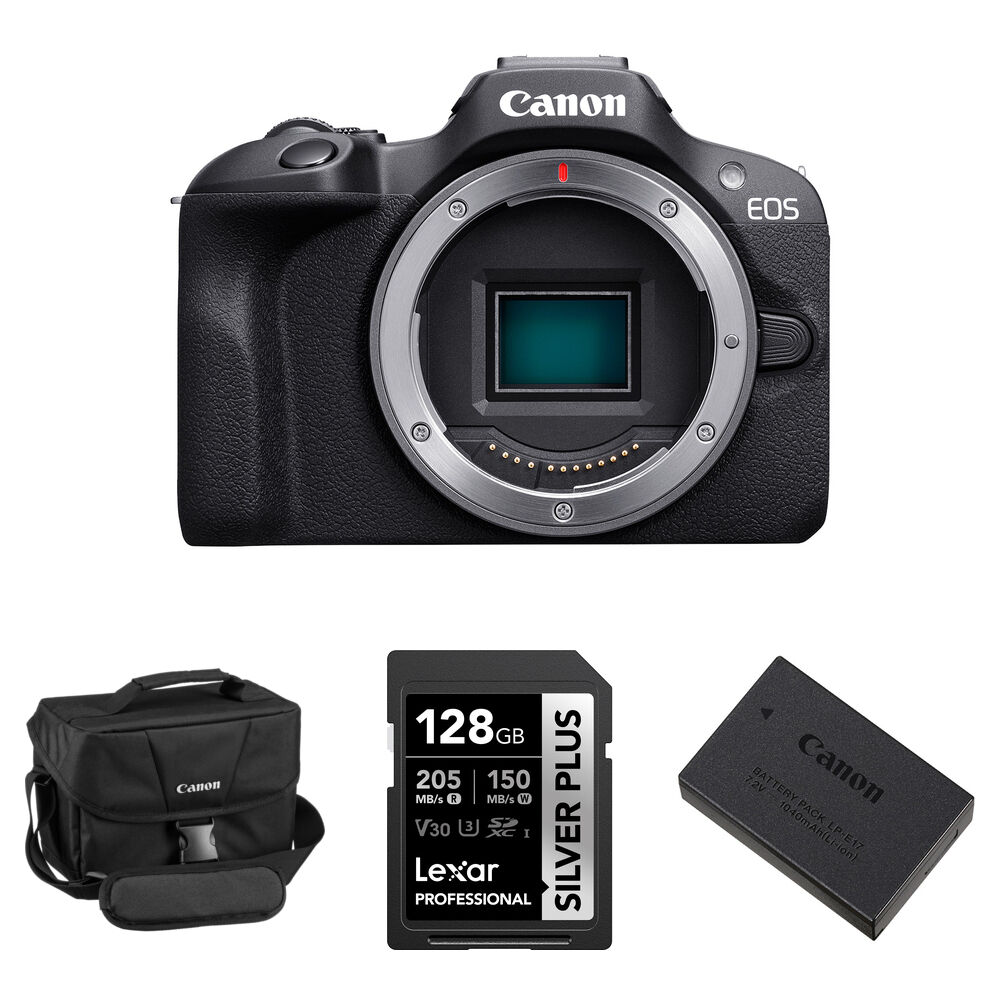 

Беззеркальная камера Canon EOS R100 Mirrorless Camera with Essentials+ Kit