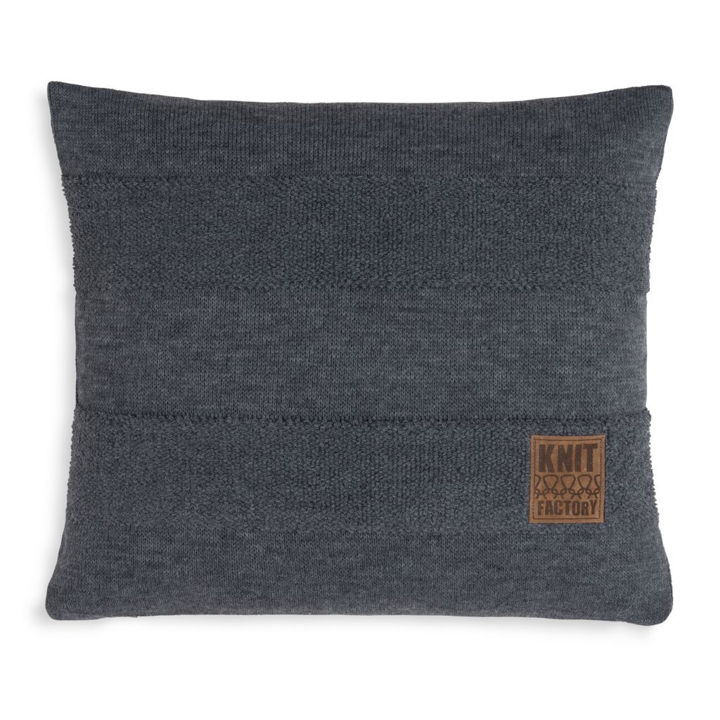 

Knit Factory Yara Подушка - Антрацит - 50x50 см