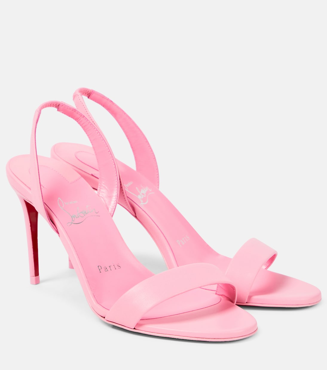 Кожаные босоножки O Marylin 85 на ремешке Christian Louboutin, Calipso/Lin Calipso