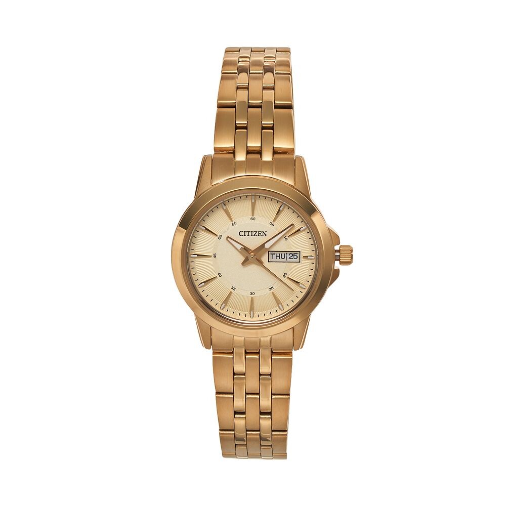 

Женские часы Citizen из нержавеющей стали - EQ0603-59P, цвет Gold Tone