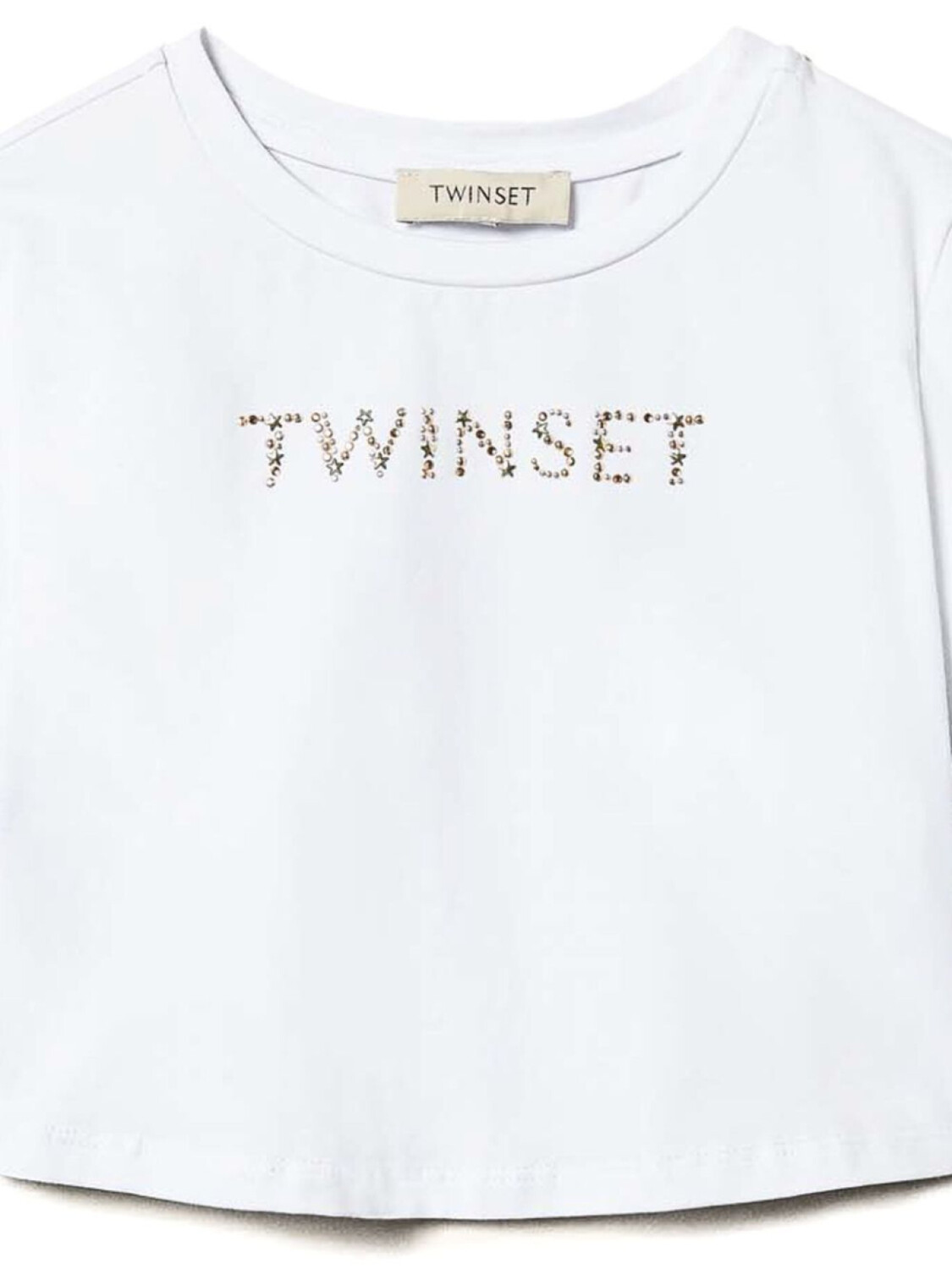 TWINSET Kids футболка с логотипом, белый — фото 2