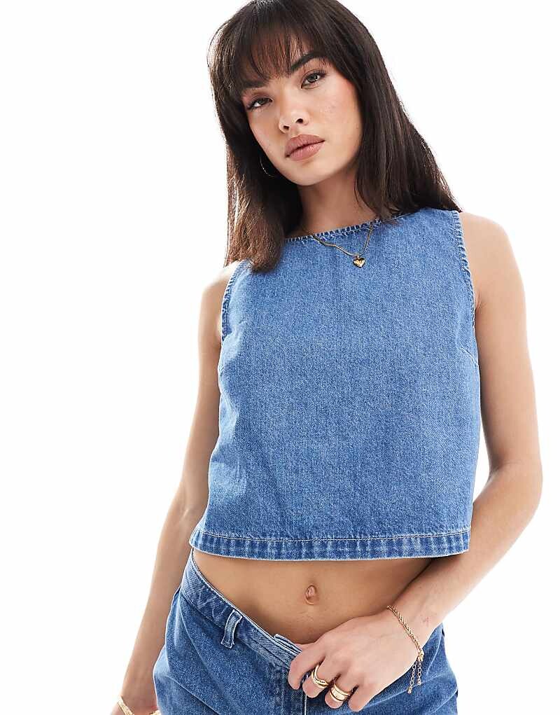 

Джинсовая майка ASOS DESIGN