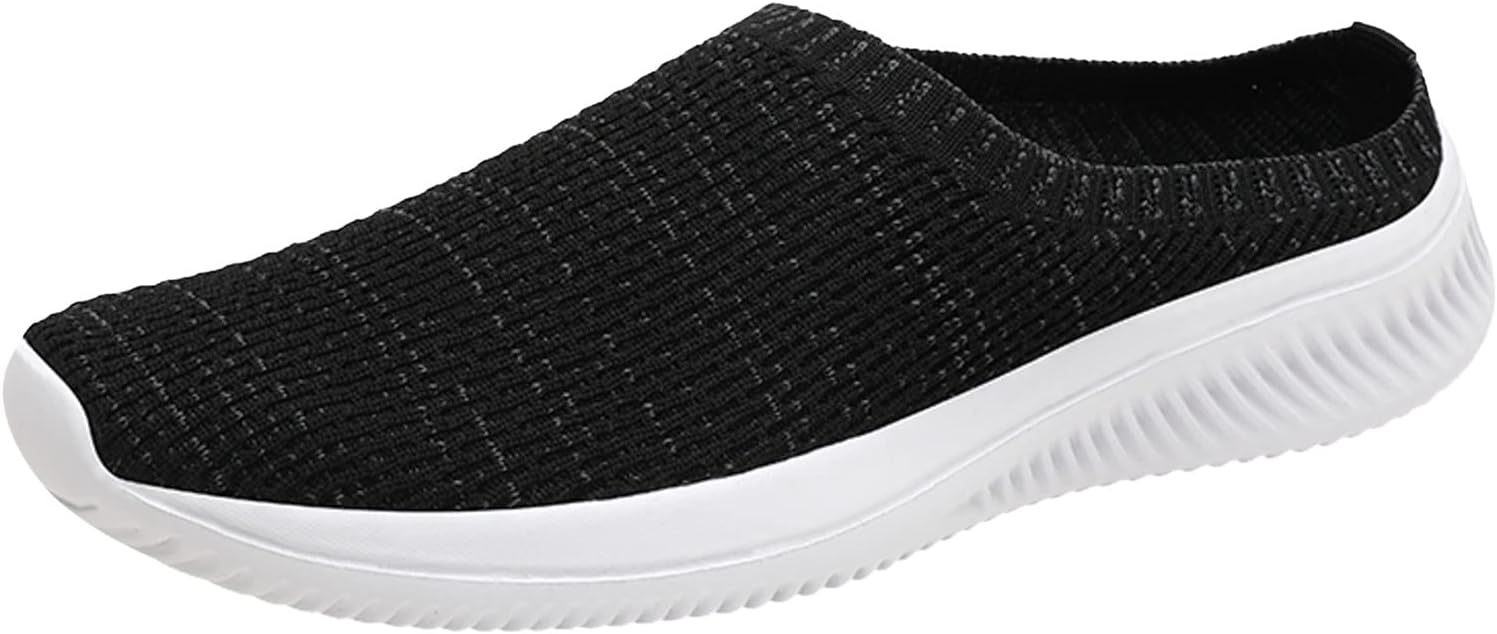 

Мужские слипоны IWIHMIV для ходьбы, легкие, повседневные, дышащие, комфортные, противоскользящие спортивные обувь, черный