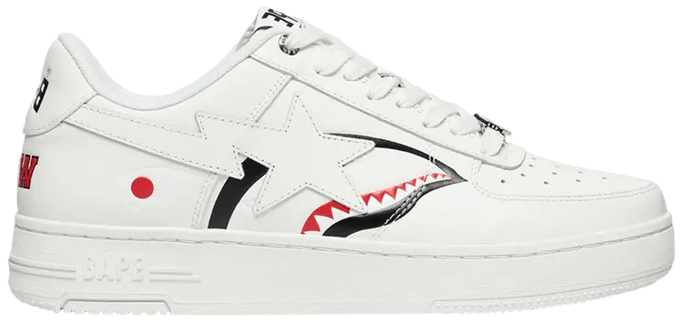 Кроссовки BAPE Wmns Bapesta Shark 'White', белый