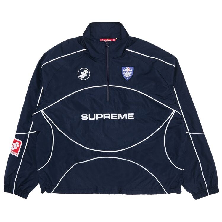 

Пуловер Supreme Reflective Piping Pullover Navy, синий