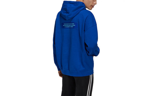 Толстовка adidas originals Big Trfl Logo Pattern Sports Blue, синий — фото 2