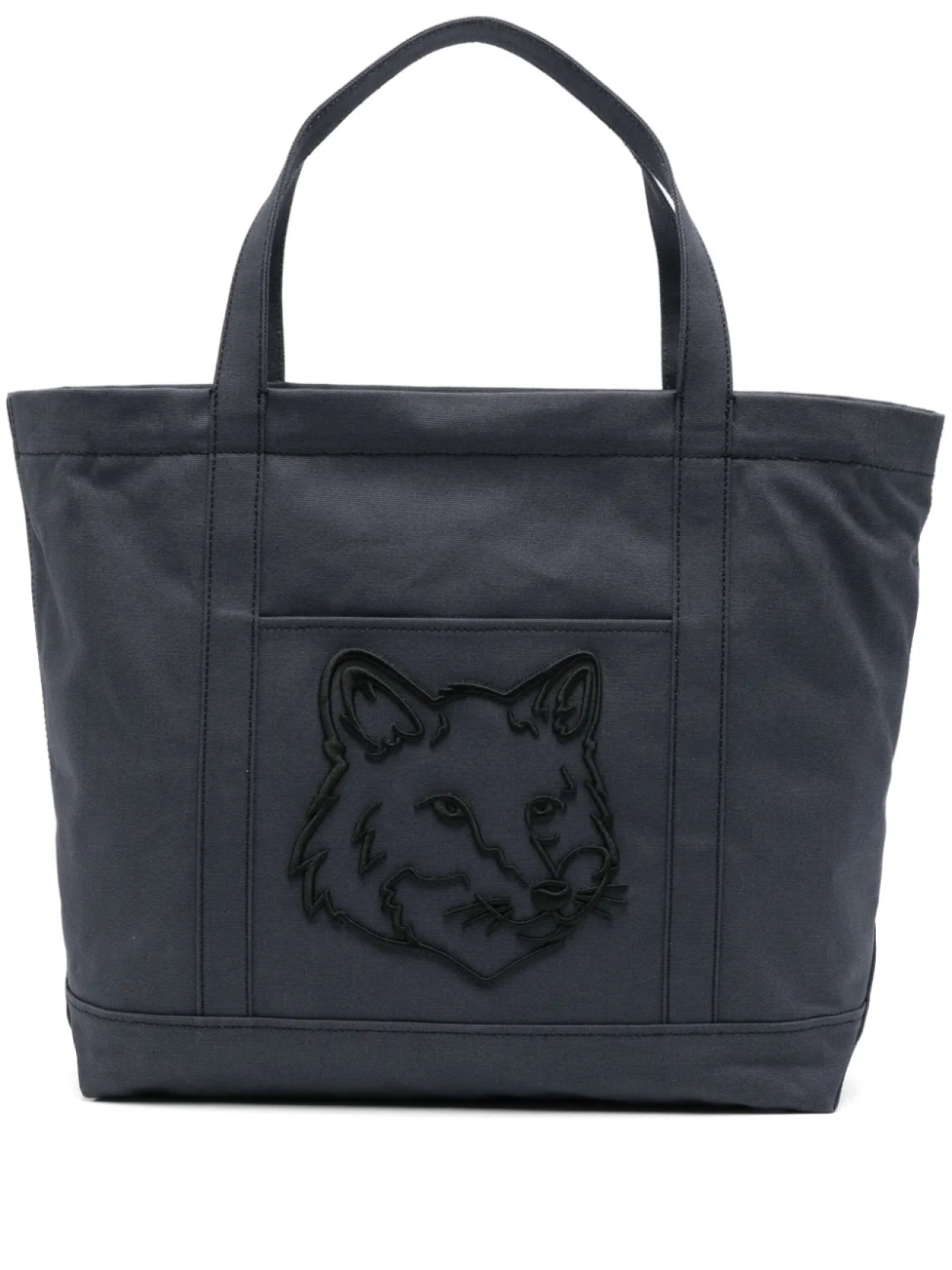 

Большая сумка-тоут Fox Head Maison Kitsuné, серый
