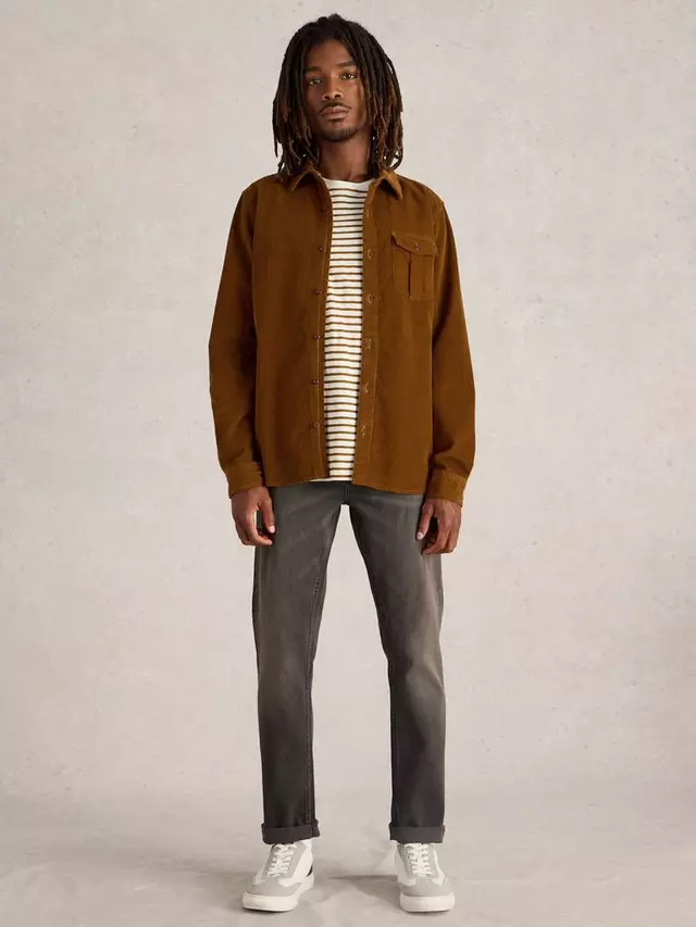 

Рубашка White Stuff Griffin Corduroy, цвет mid/brown