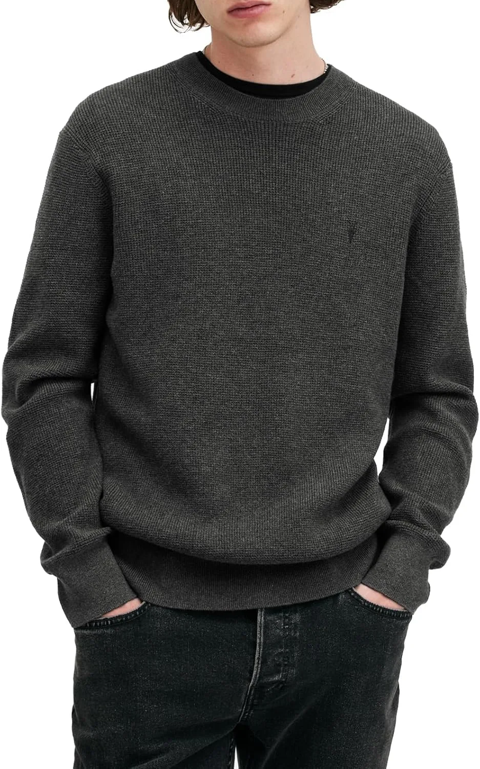 

AllSaints мужской свитер с круглым вырезом