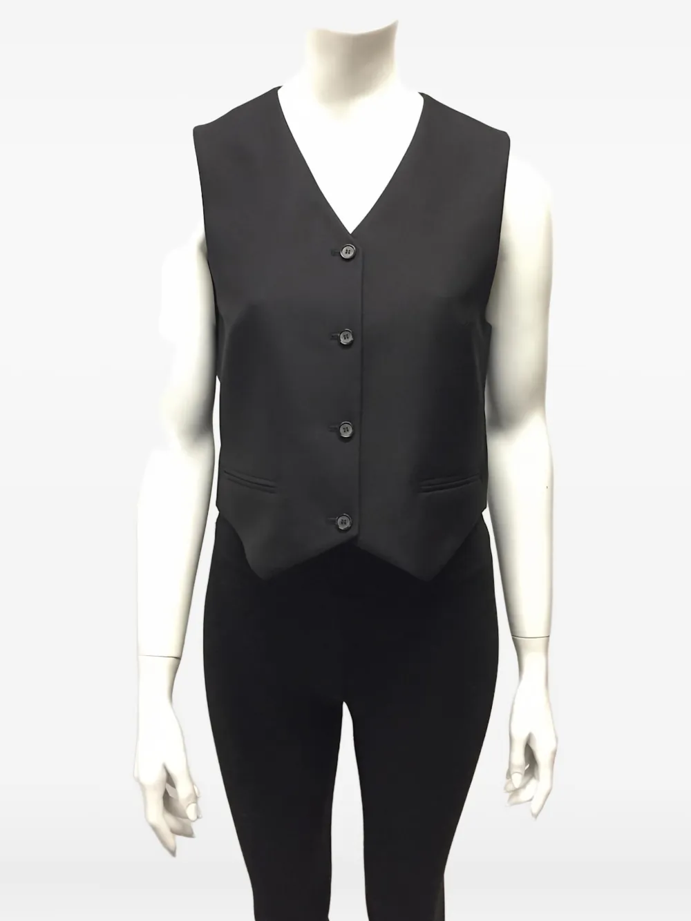 

Шелковый жилет Magda Butrym, черный