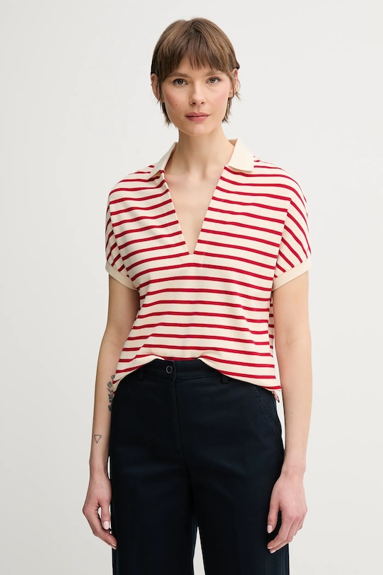 

Поло Tommy Hilfiger, красный