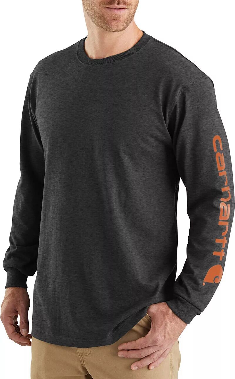 

Мужская рубашка с длинным рукавом и графическим логотипом Carhartt