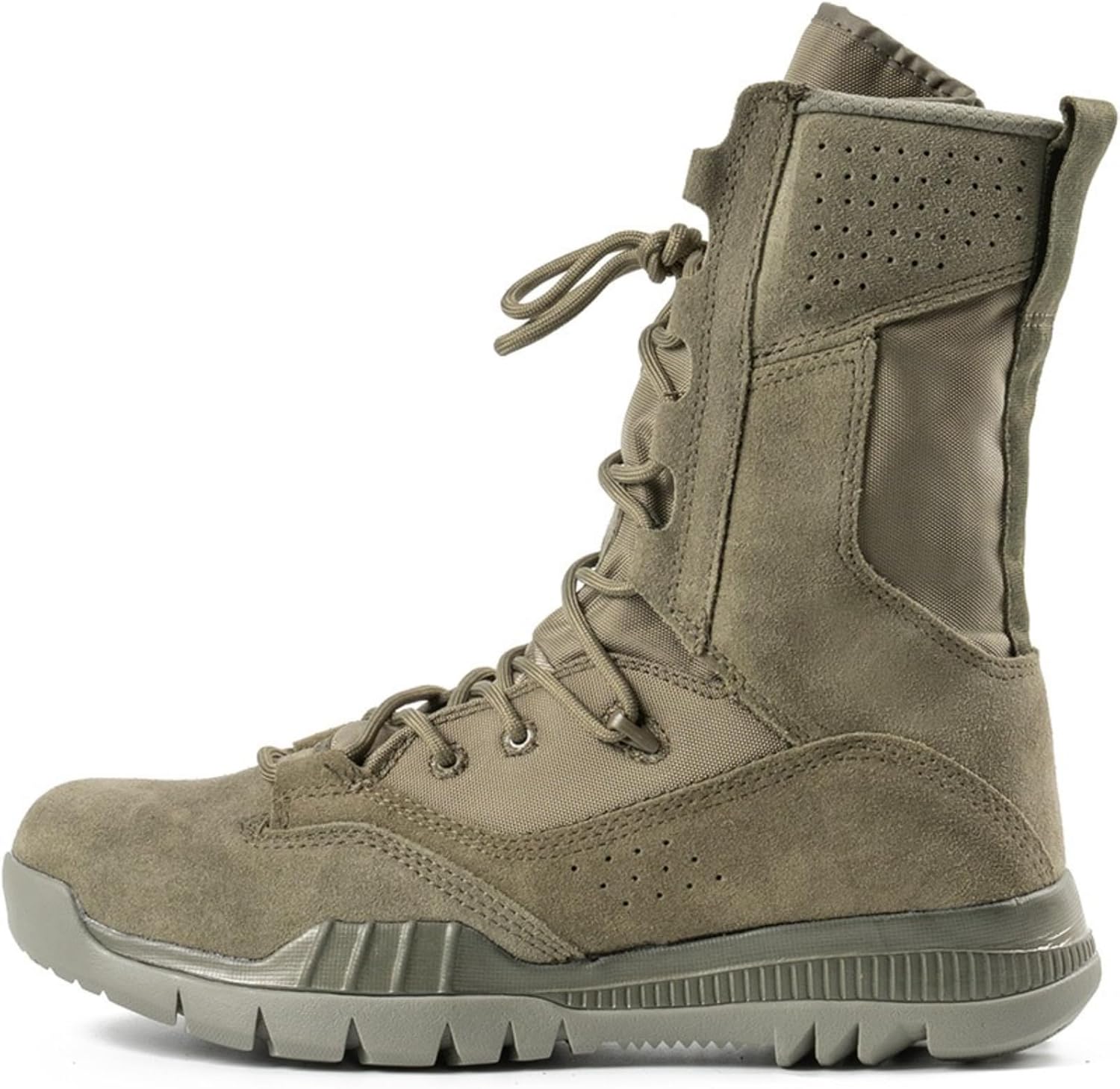 

Мужские высокие тактические ботинки из замши на шнуровке, легкие, дышащие, с противоскользящей подошвой, для походов, боевых операций и альпинизма, для походов, джунглей и армии Qklmwes, зеленый