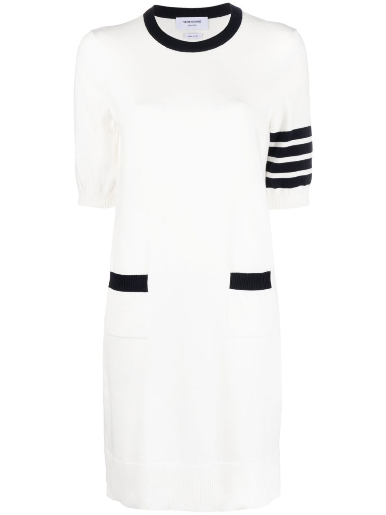 

Thom Browne Hector-motif minidress, белый