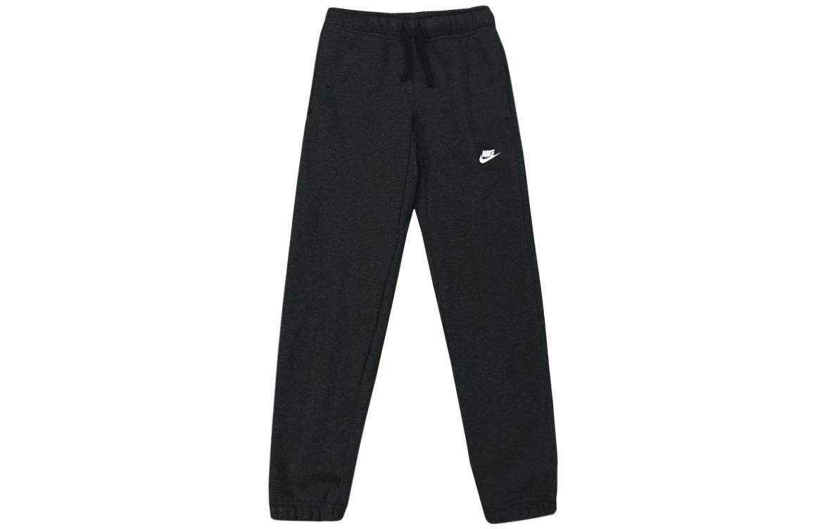 Детские вязаные спортивные штаны черно-серые Nike — фото 2
