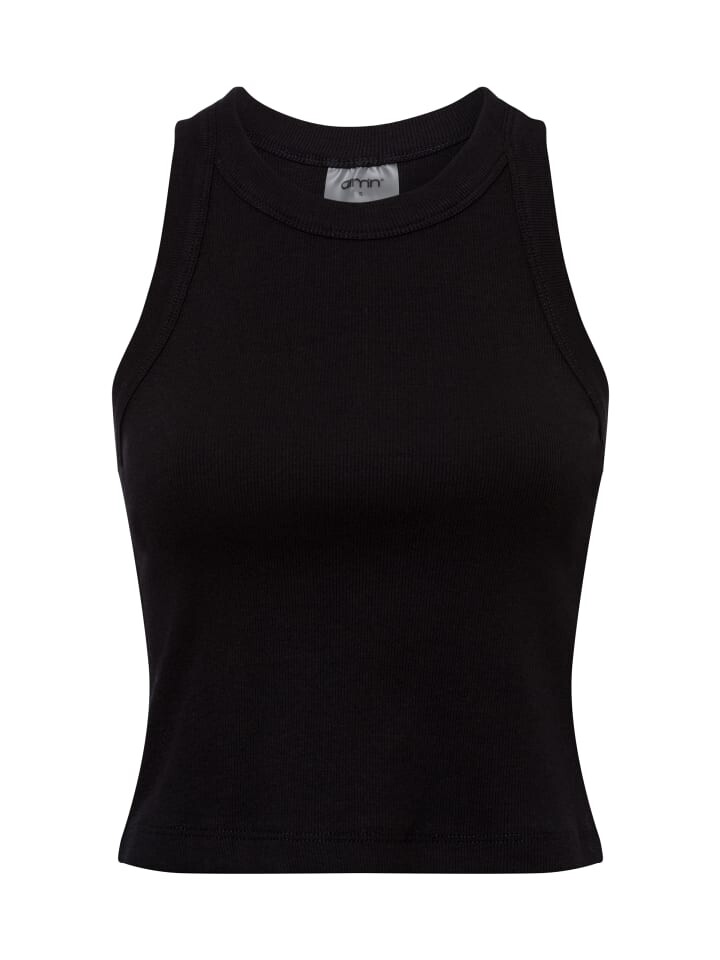 

Топ Aim'n Top Black Ease Ribbed Tank Top, черный