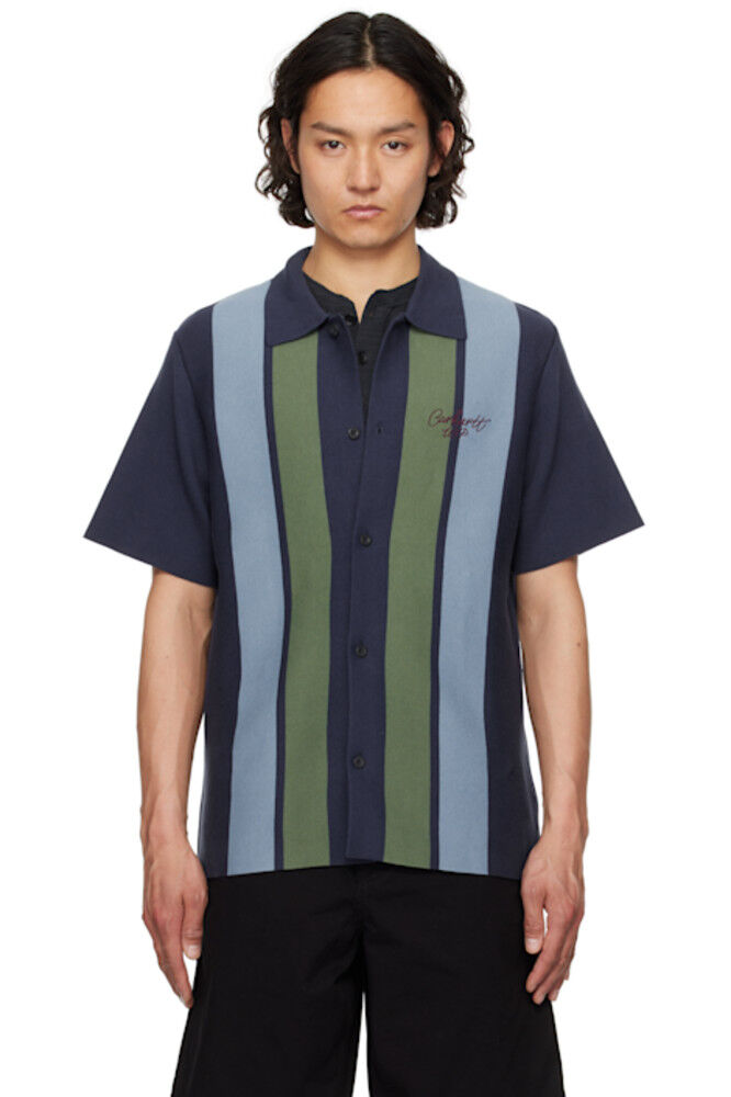 

Рубашка из трикотажа с эффектом памяти темно-синего цвета S/S Carhartt Work In Progress
