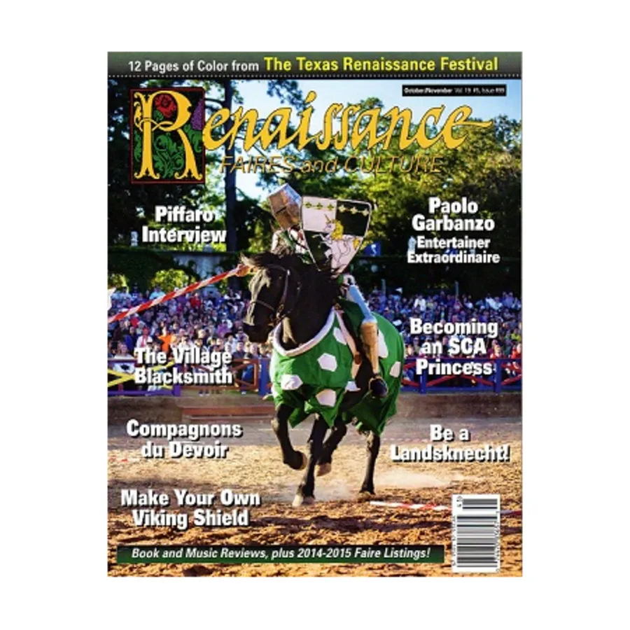 

Журнал #99 "Make Your Own Viking Shield, Paolo Garbanzo, Becoming an SCA Princess", Renaissance Magazine #051-100
