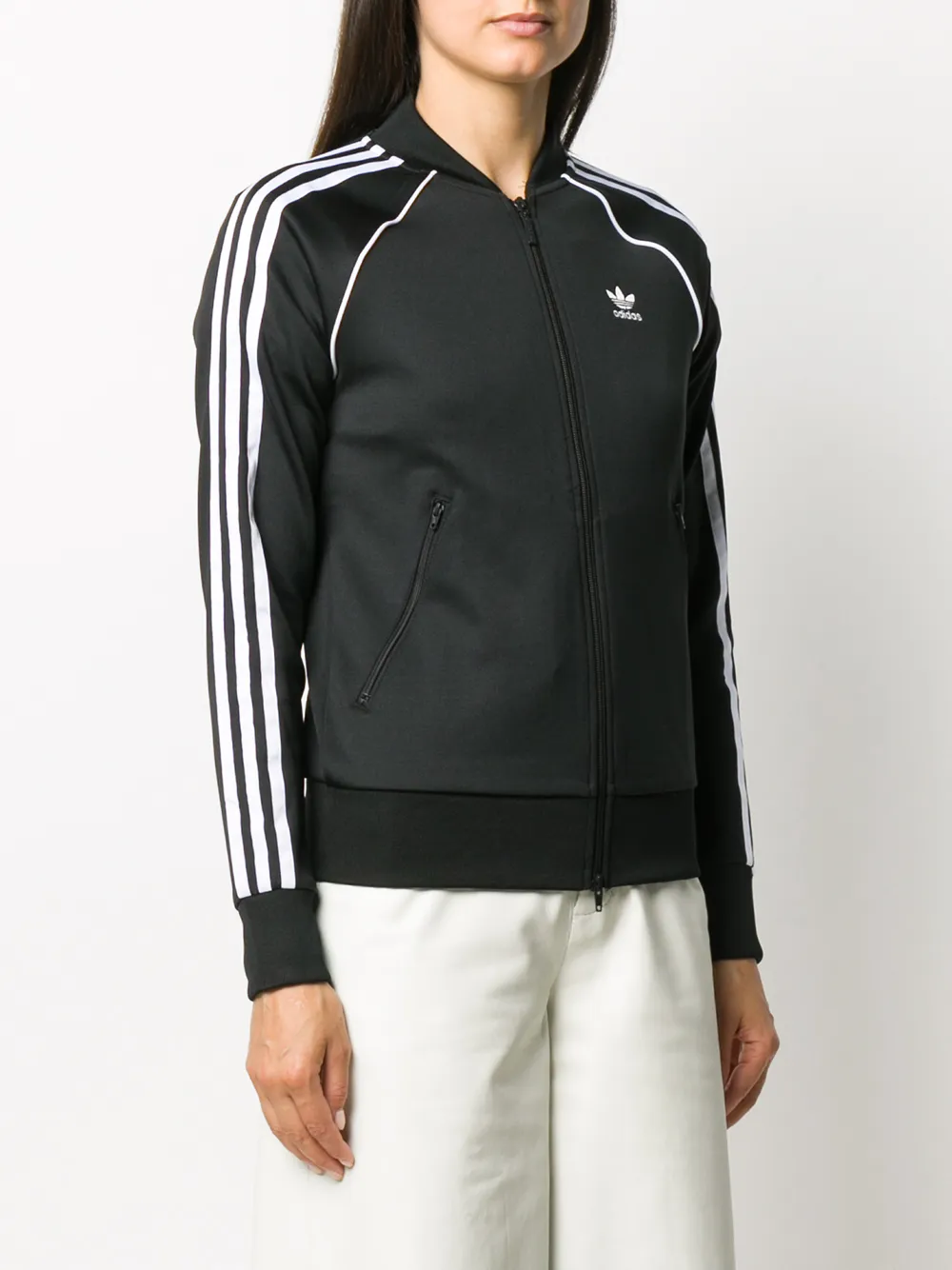 Спортивная толстовка на молнии adidas, черный — фото 3